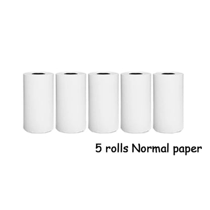 Portable Mini Thermal Printer Wirelessly BT 203dpi Photo Label Memo Wrong Question Printing With USB Cable Imprimante Portable